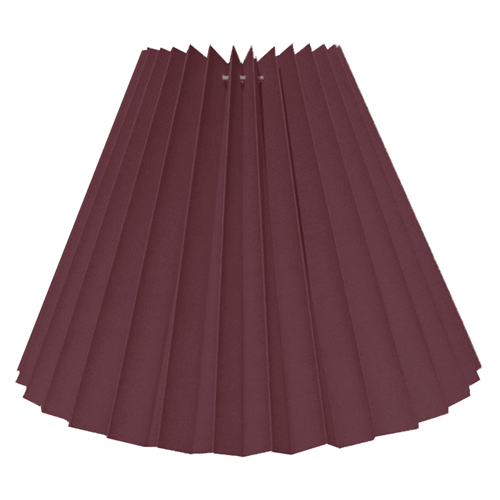 Lampeskærm Plissé 12x25x32 gammel rosa bomuld SK
